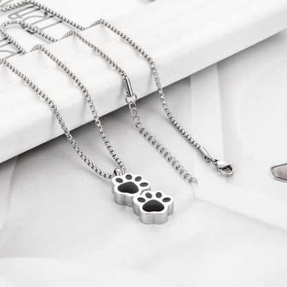 Paw Pet Cremation Urn Necklace