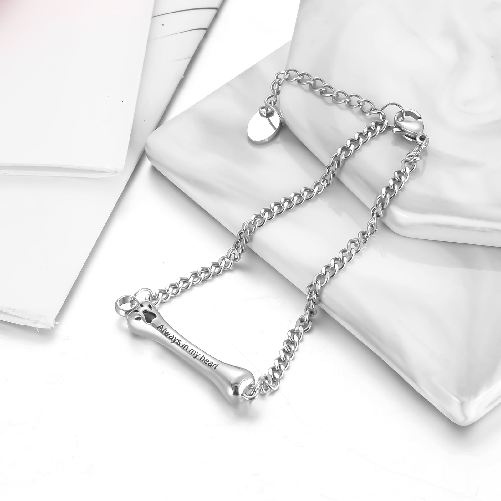 Paw Cremation Bracelet for Ashes