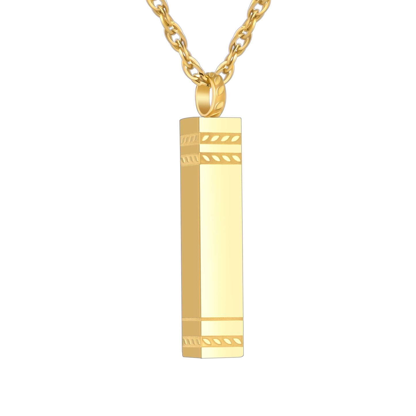 Rectangular and Bar Cremation Necklace