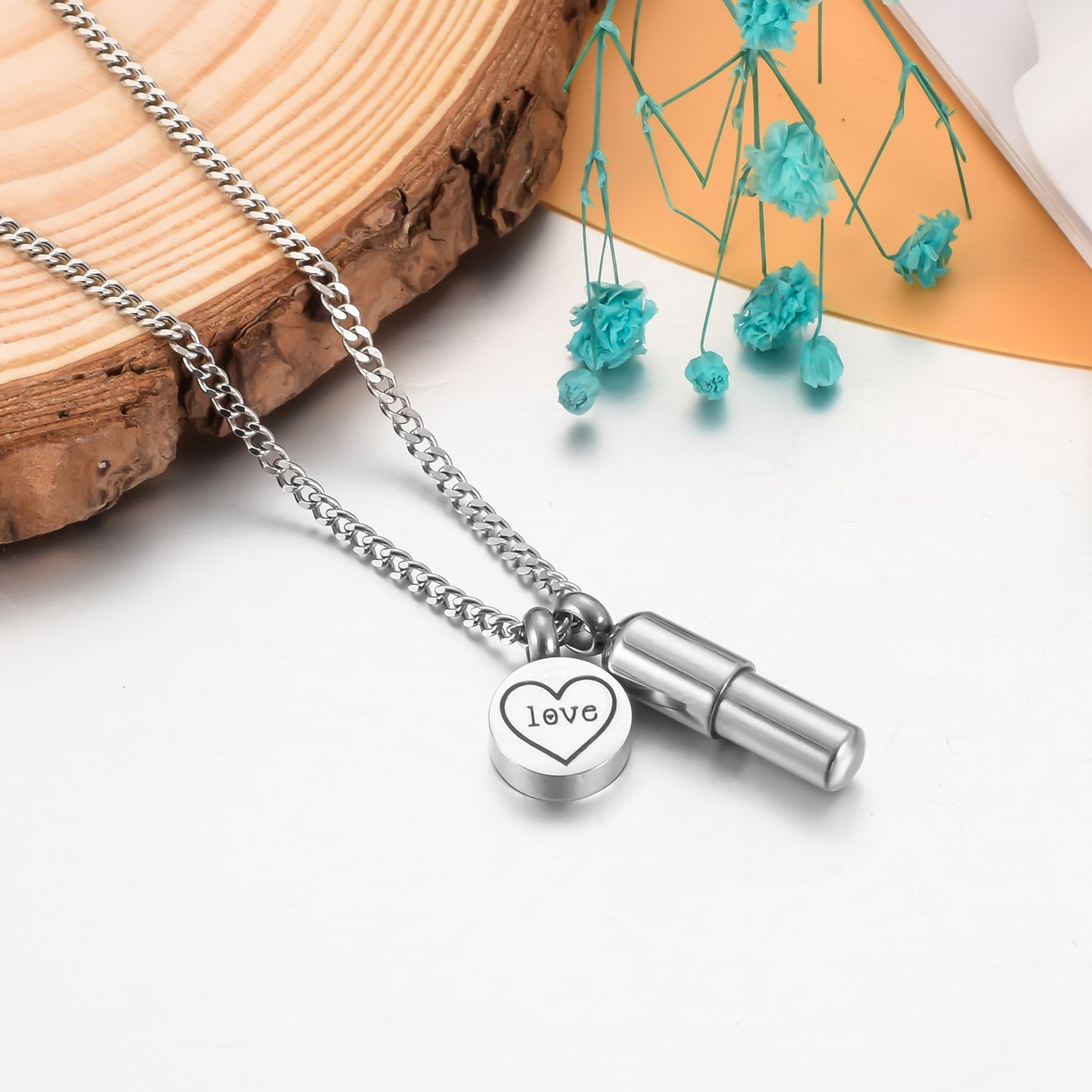 Pills Cremation Pendant Necklace for Ashes