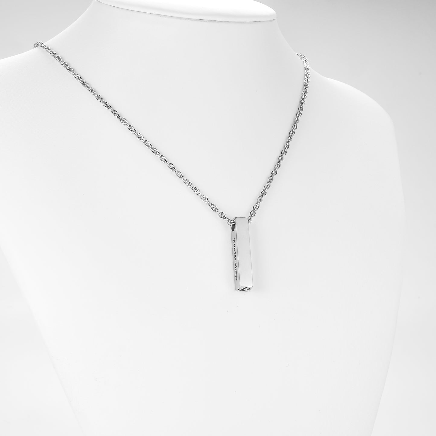 Simple Bar Cremation Necklace