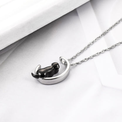 Stainless Steel Memorial Necklace for Beloved Pets Dog
