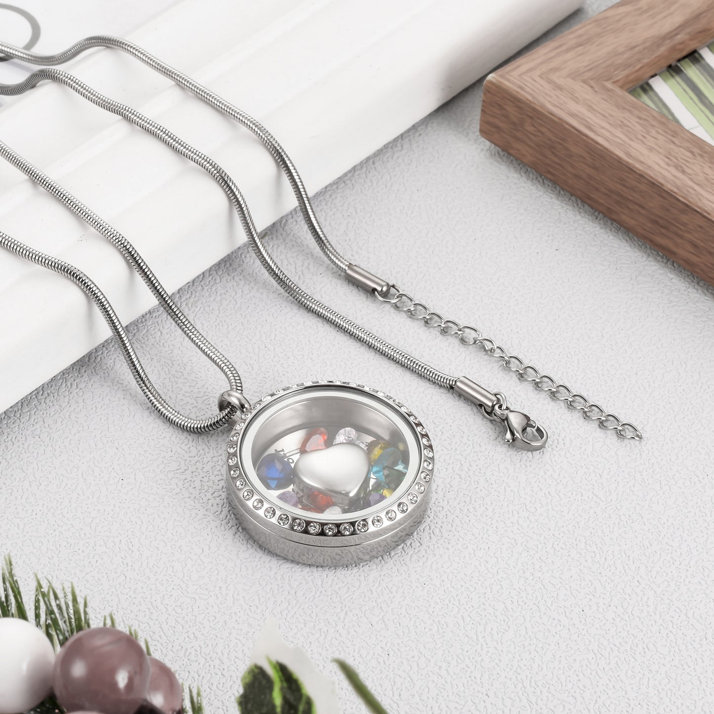 Glass Picture Frame Urn Jewerly