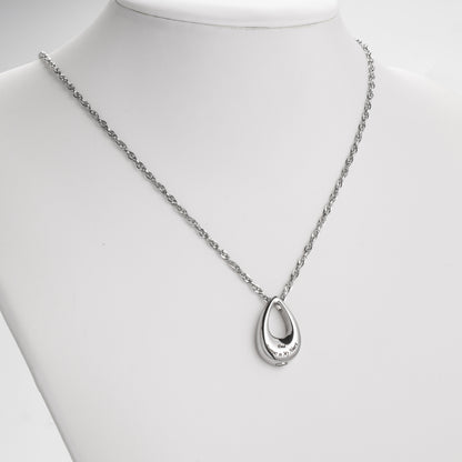 Teardrop Cremation Jewelry Necklace to honor Mom/Dad