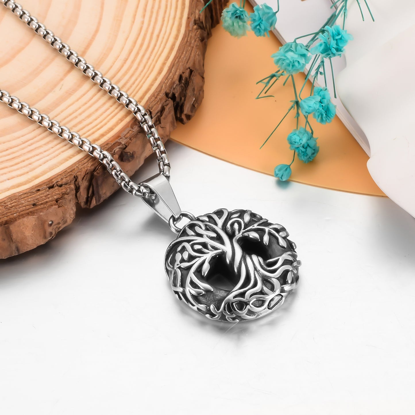 Life Tree Cremation Necklace