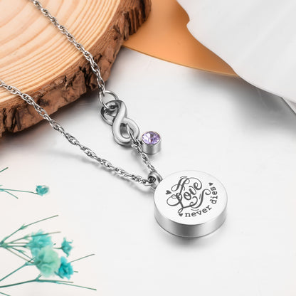 Memorial Cremation Pendant Necklace for Ashes