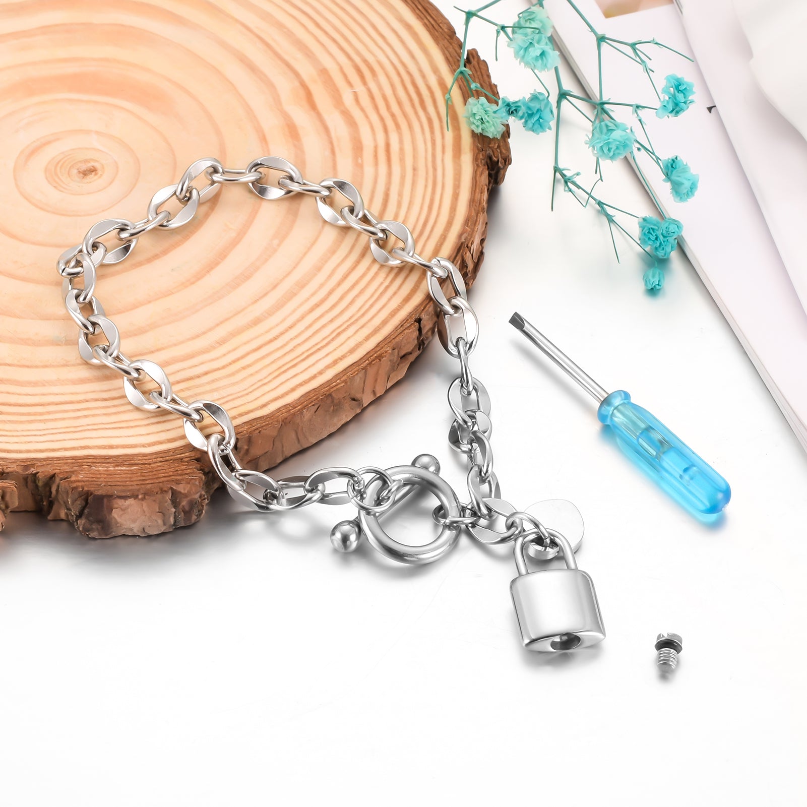 Memorial Cremation Bracelet Ashes Holder