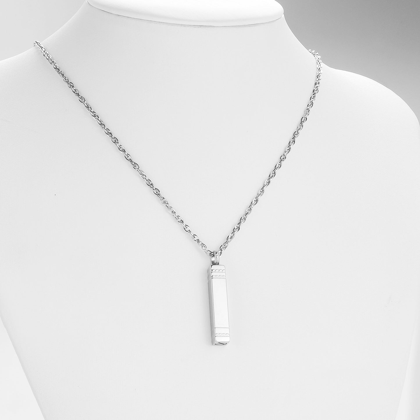 Rectangular and Bar Cremation Necklace