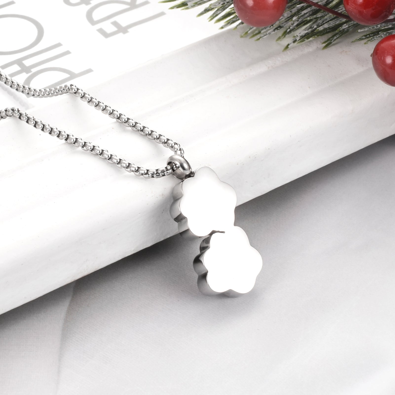 Paw Pet Cremation Urn Necklace