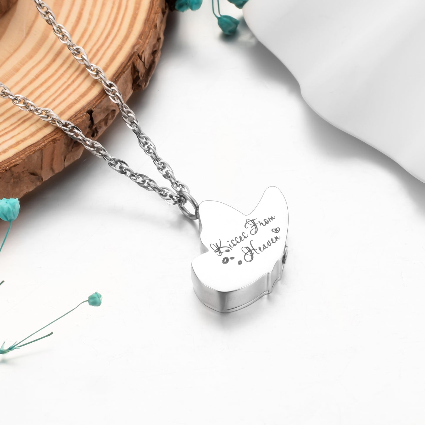 Unique Butterfly Memorial Necklace for Ashes