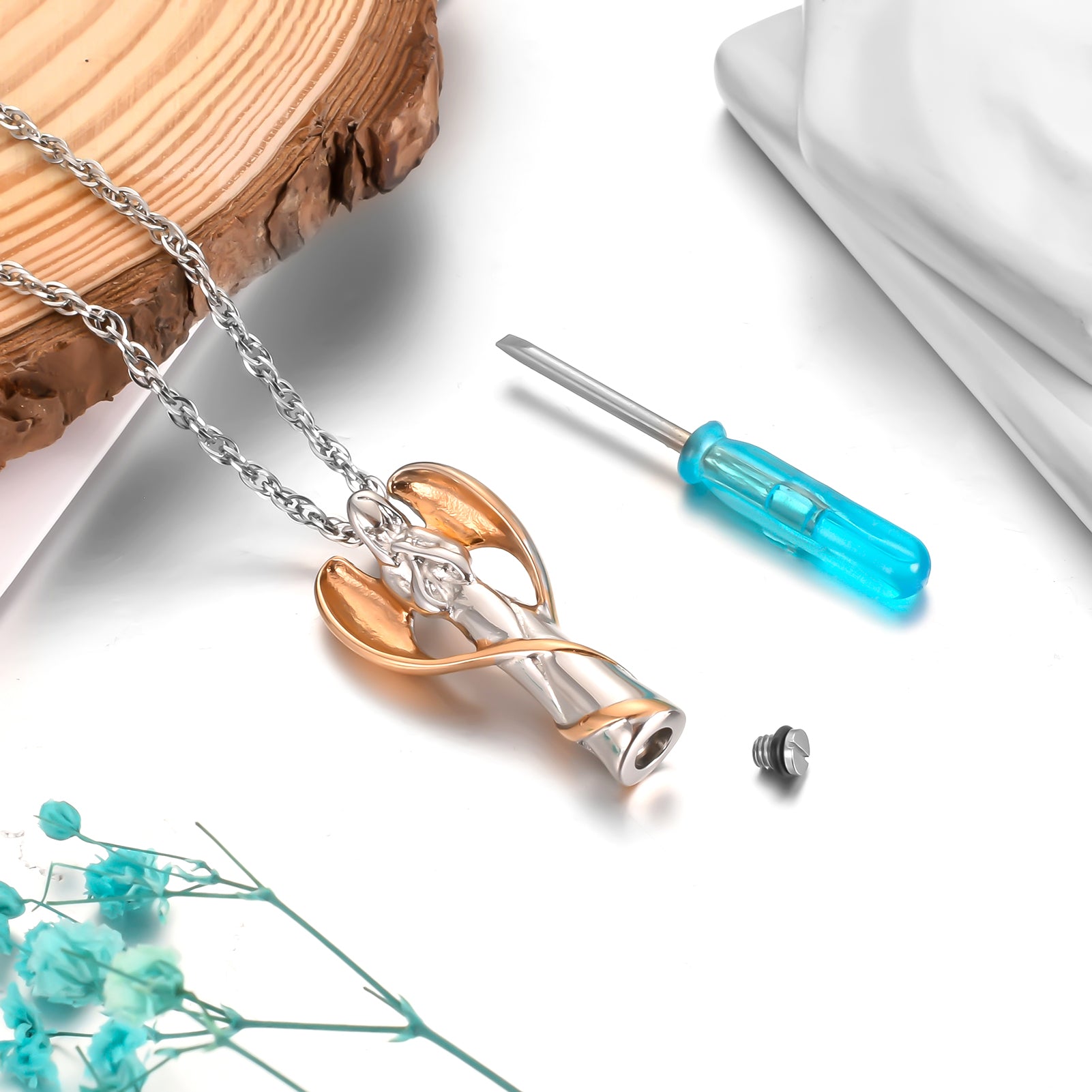 Memorial Angle Cremation Pendant