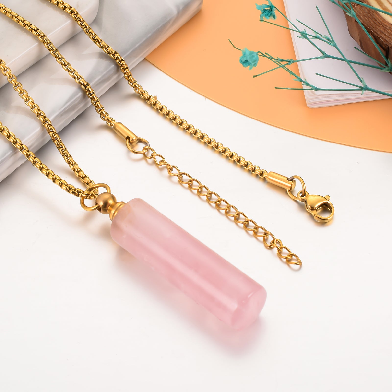 Cylindrical Cremation Pendant for Women