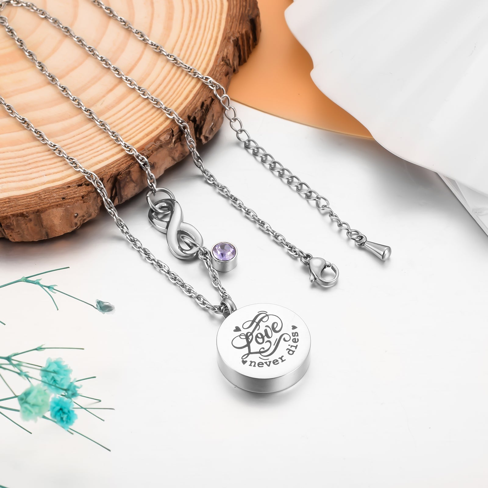 Memorial Cremation Pendant Necklace for Ashes