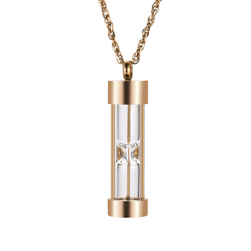 Glass Cylinder Cremation Pendant Jewelry