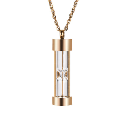 Glass Cylinder Cremation Pendant Jewelry