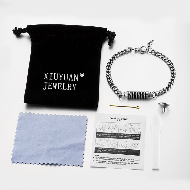 Memorial Cremation Bracelet for Ashes