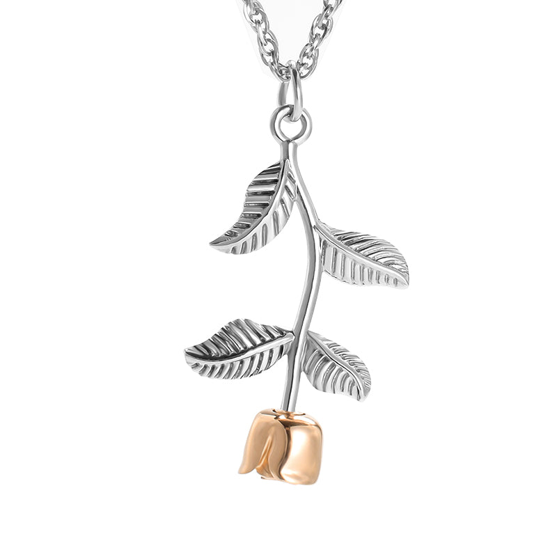 Memorial Rose Cremation Pendant for Ashes