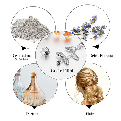 Memorial Rose Cremation Pendant for Ashes