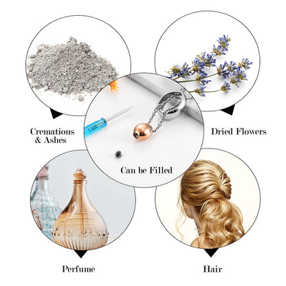 Cremation Necklace of Egg for Ashes