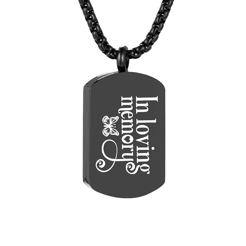 Unique Cremation Pendant Necklace for Men