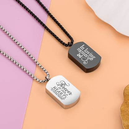 Unique Cremation Pendant Necklace for Men