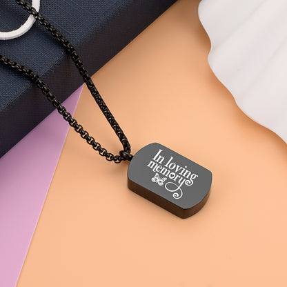 Unique Cremation Pendant Necklace for Men