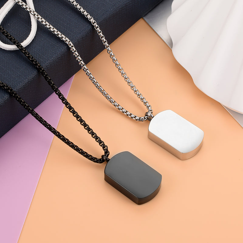Unique Cremation Pendant Necklace for Men
