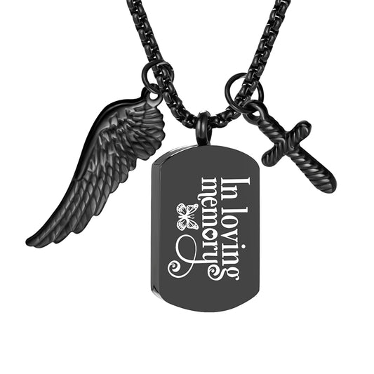 Unique Cremation Pendant Necklace for Men