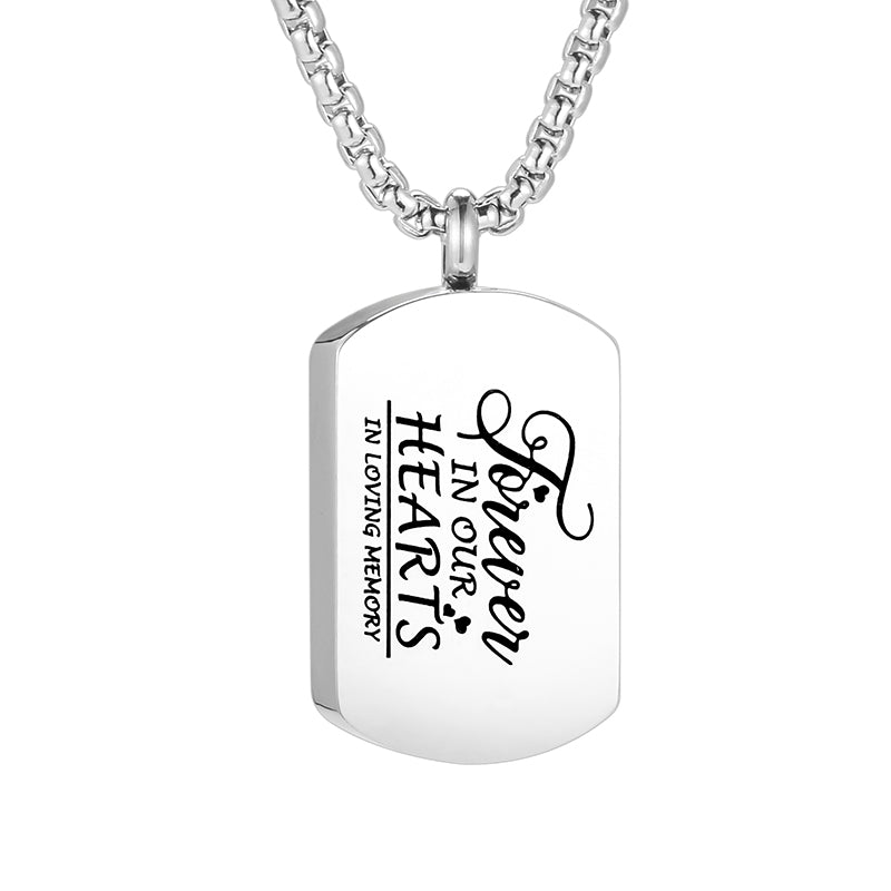 Unique Cremation Pendant Necklace for Men