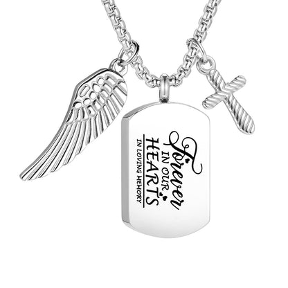 Unique Cremation Pendant Necklace for Men