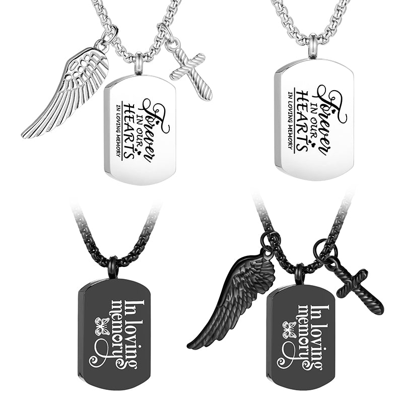 Unique Cremation Pendant Necklace for Men