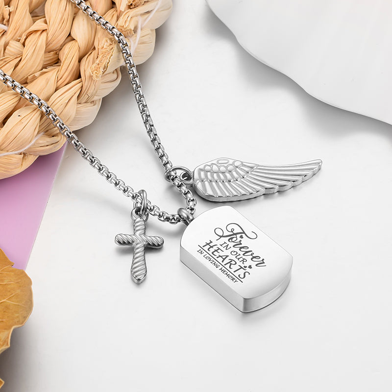 Unique Cremation Pendant Necklace for Men