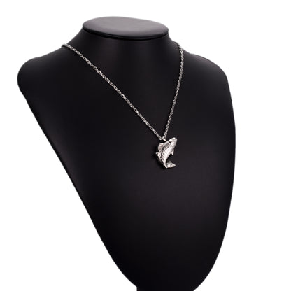 Filled Fish Cremation Necklace