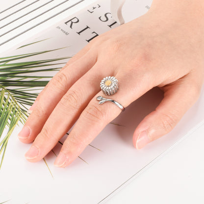 Sunflower Cremation Ring for Ashes