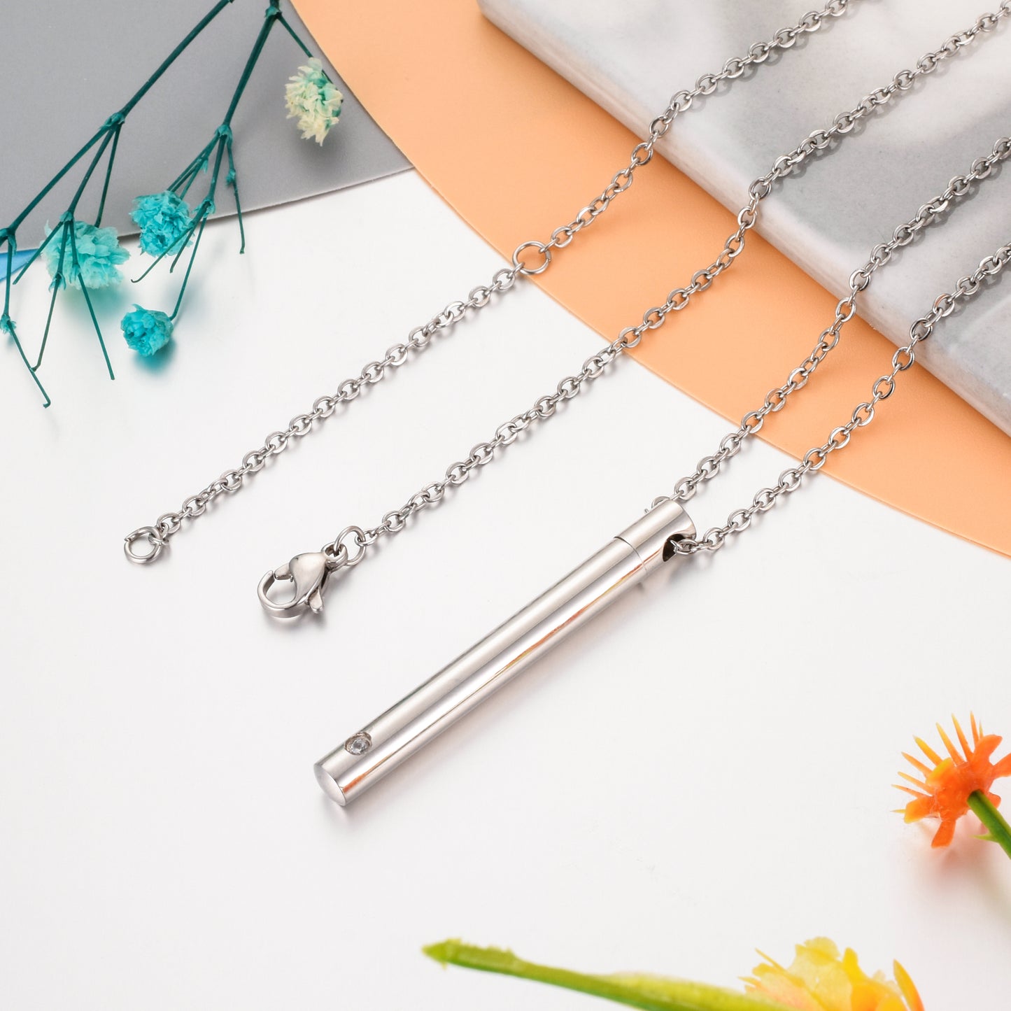 Cremation Ash Fillabled Necklace