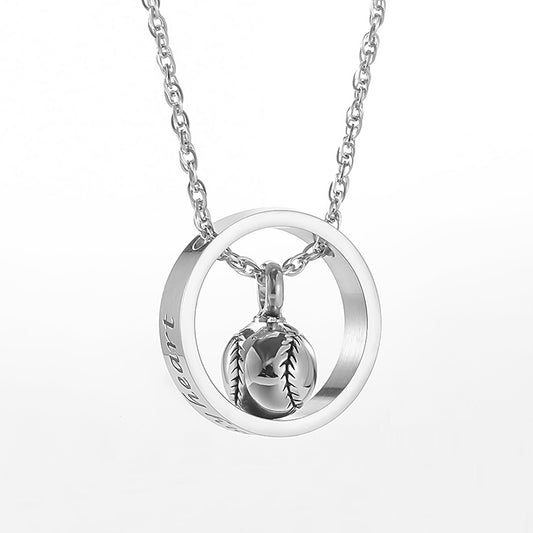 Baseball Cremation Pendant to Hold Ashes