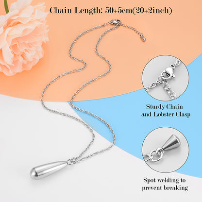 Teardrop Cremation Pendant Jewelry