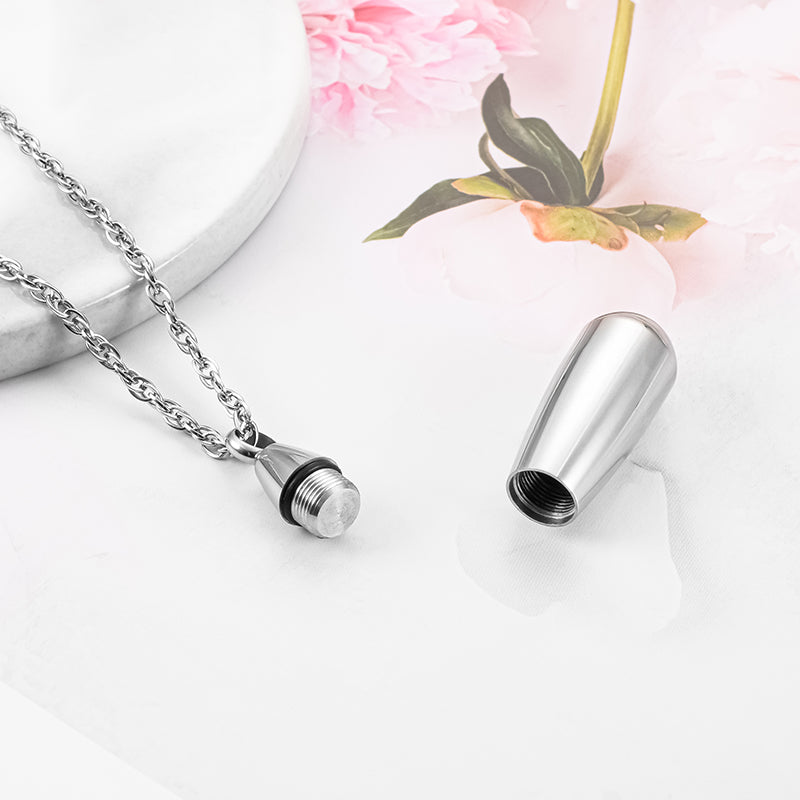 Teardrop Cremation Pendant Jewelry