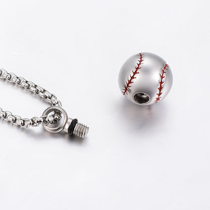 Memorial Baseball Cremation Jewelry for Ashes