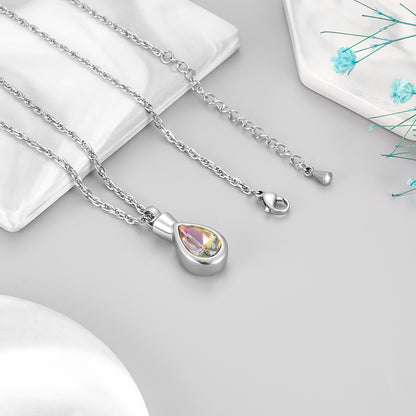 Art Teardrop Cremation Pendant - Engraving