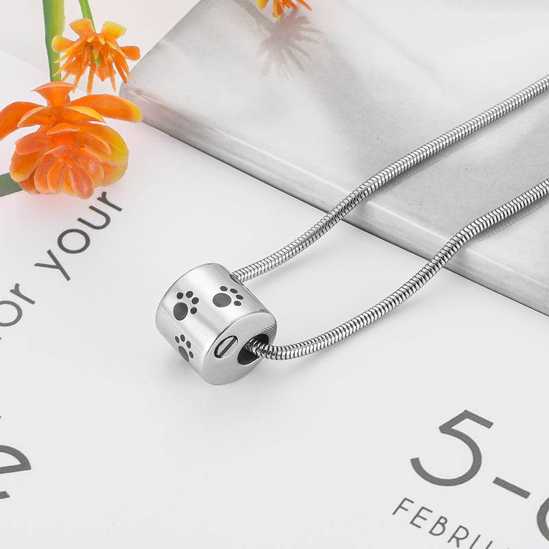 Paws Ring Filled Cremation Pendant