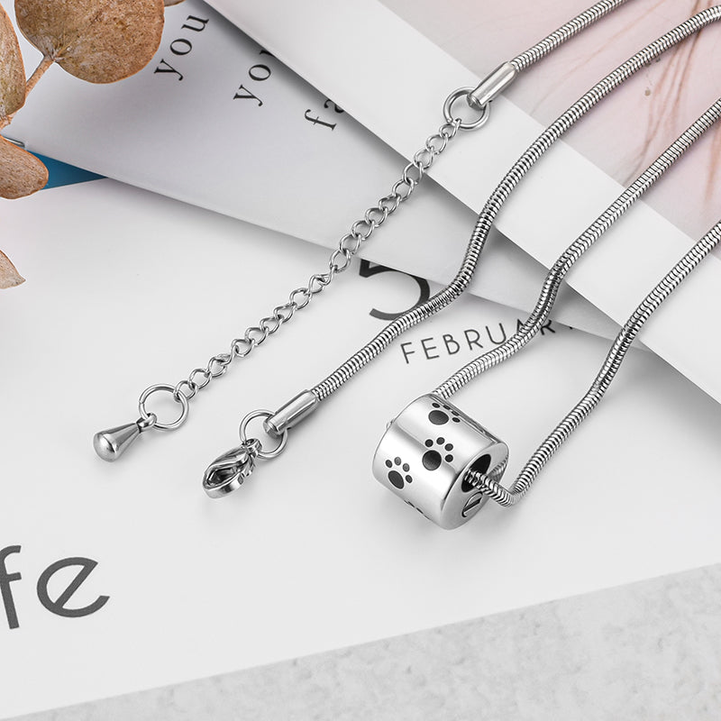 Paws Ring Filled Cremation Pendant