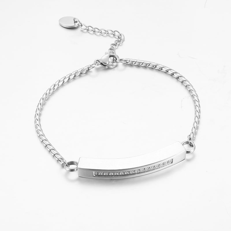 Cremation Bracelet with Zircon