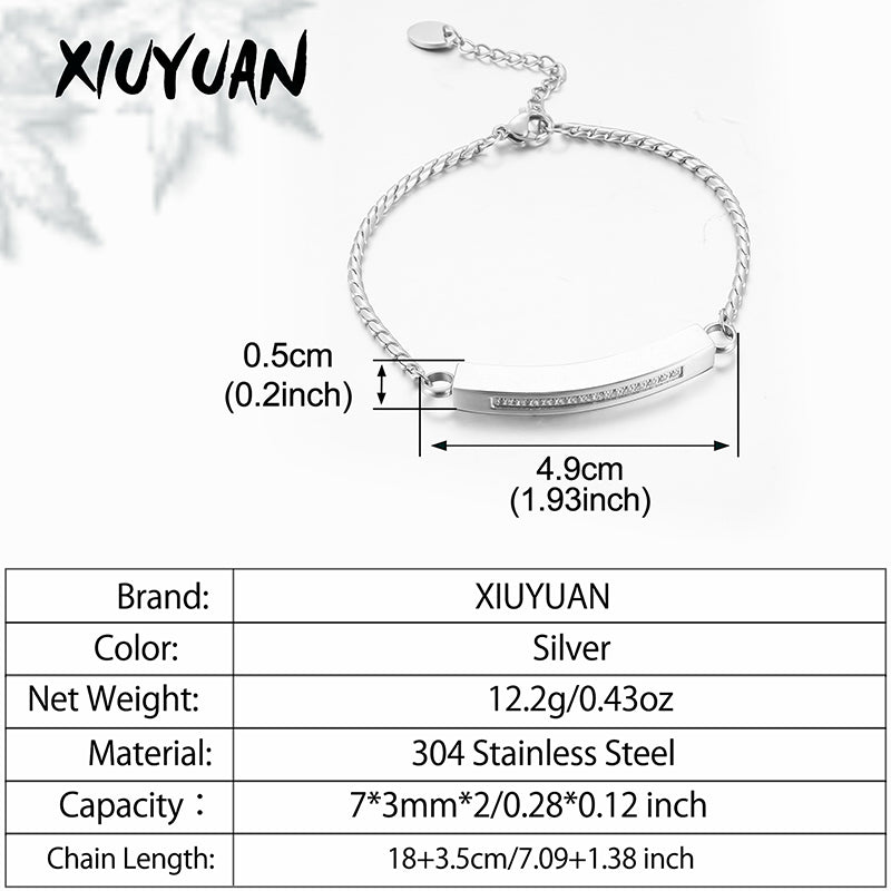 Cremation Bracelet with Zircon