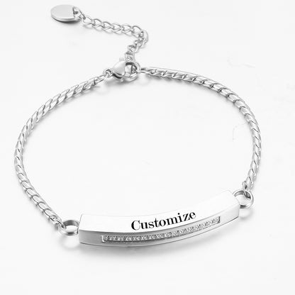 Cremation Bracelet with Zircon