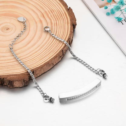 Cremation Bracelet with Zircon