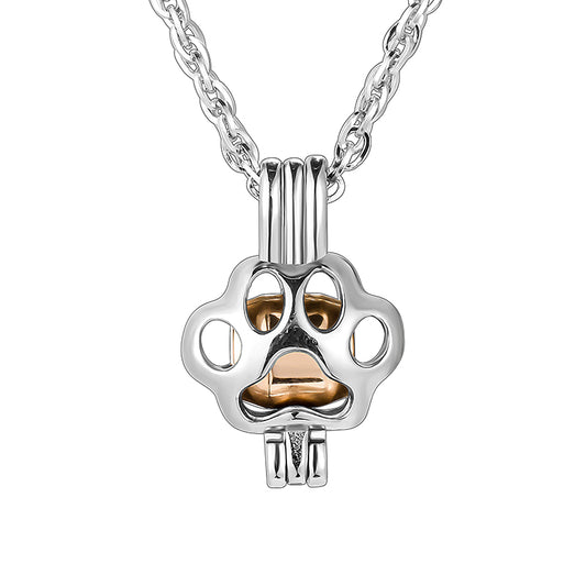Memorial Paws Cremation Pendant Necklace
