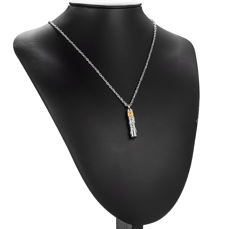 Sunflower Cremation Pendant for Ashes