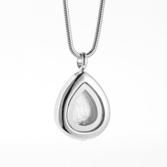 Teardrop Cremation Pendant Necklace