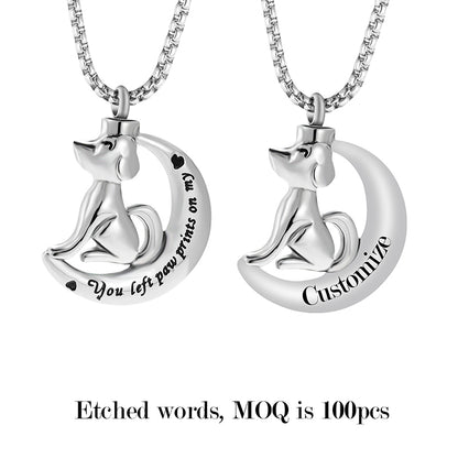 Dog/Cat Cremation Pendant Necklace